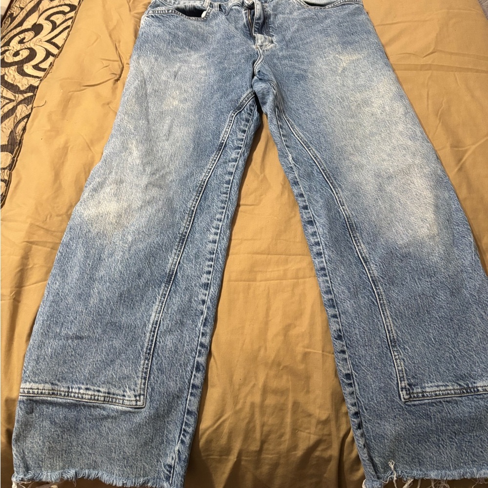 Free People We The Free Risk Taker High Rise Straight Jeans